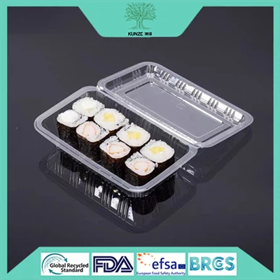 Sushi uchun plastik idish